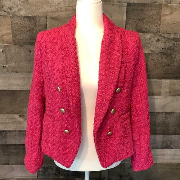 Nine West Double Breasted Tweed Blazer - Picture 15 of 16